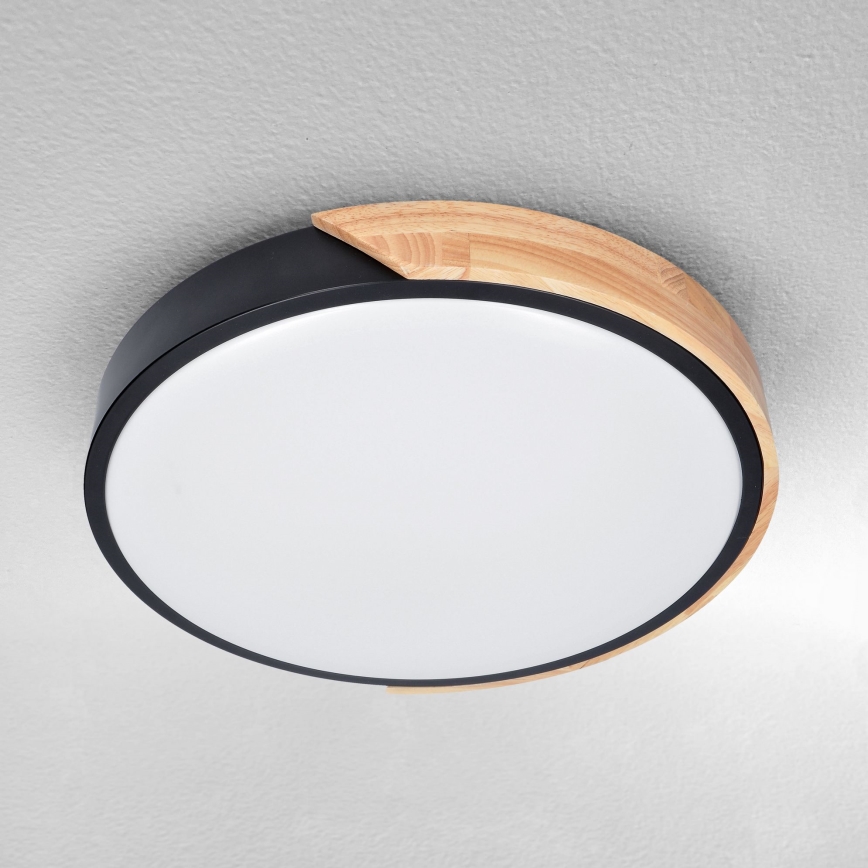 Brilagi - LED Plafon ściemnialny PILANA LED/48W/230V 3000-6500K dąb śr. 40 cm + pilot zdalnego sterowania