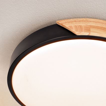 Brilagi - LED Plafon ściemnialny PILANA LED/48W/230V 3000-6500K dąb śr. 40 cm + pilot zdalnego sterowania