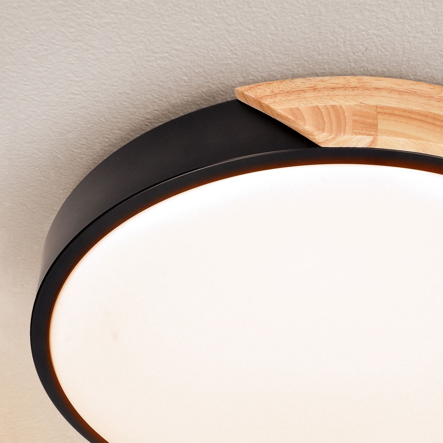 Brilagi - LED Plafon ściemnialny PILANA LED/48W/230V 3000-6500K dąb śr. 40 cm + pilot zdalnego sterowania