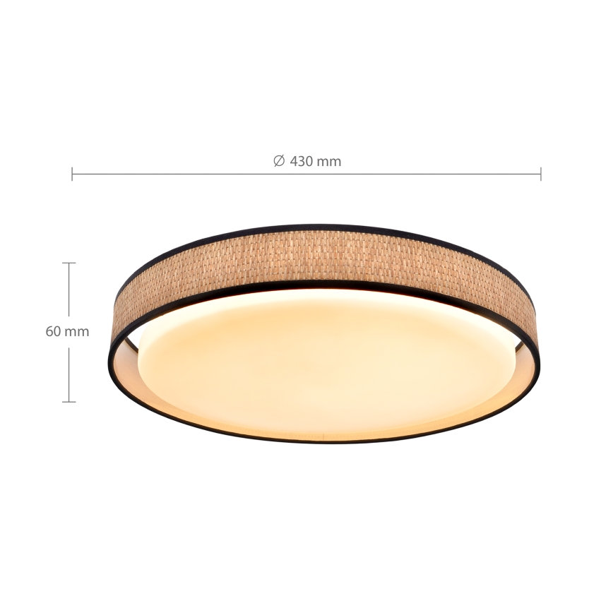 Brilagi - LED Plafon ściemnialny PILAR LED/48W/230V 3000-6500K śr. 43 cm + pilot zdalnego sterowania