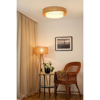 Brilagi - LED Plafon ściemnialny SHINE LED/24W/230V śr. 60 cm 3000/4000/6500K beżowy/kremowy + pilot zdalnego sterowania