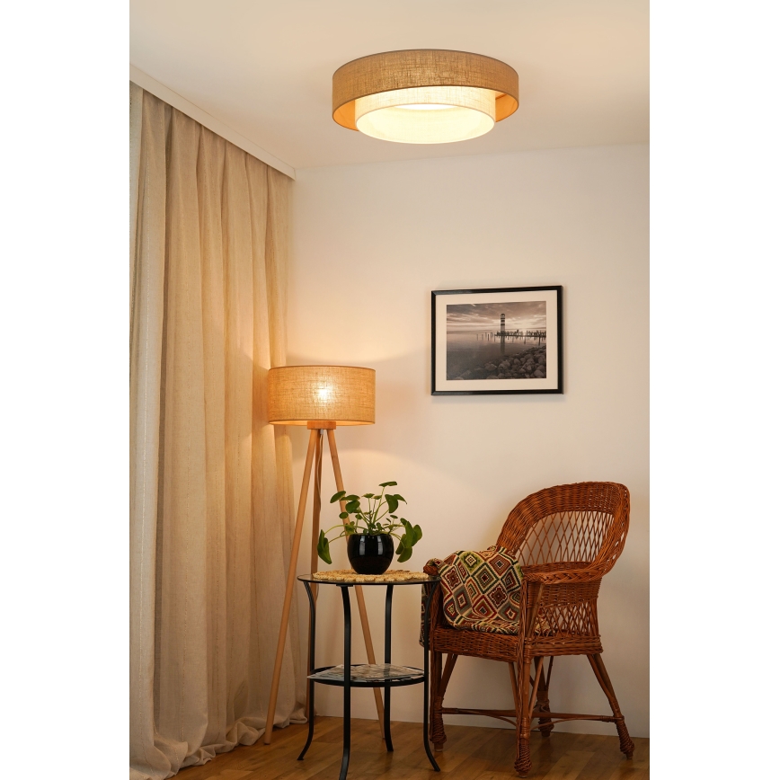 Brilagi - LED Plafon ściemnialny SHINE LED/24W/230V śr. 60 cm 3000/4000/6500K beżowy/kremowy + pilot zdalnego sterowania