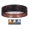 Brilagi - LED Plafon ściemnialny VELVET STAR LED/36W/230V śr. 55 cm 3000K/4000K/6400K czarny/miedziany
