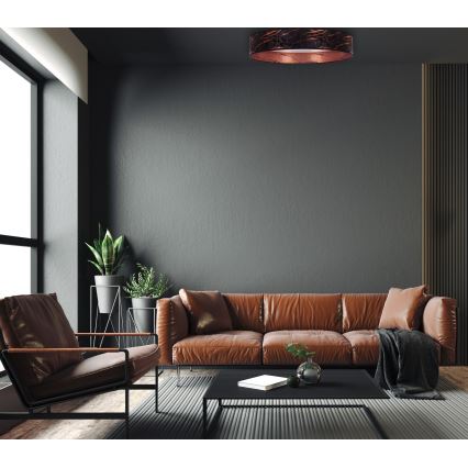 Brilagi - LED Plafon ściemnialny VELVET STAR LED/36W/230V śr. 55 cm 3000K/4000K/6400K czarny/miedziany