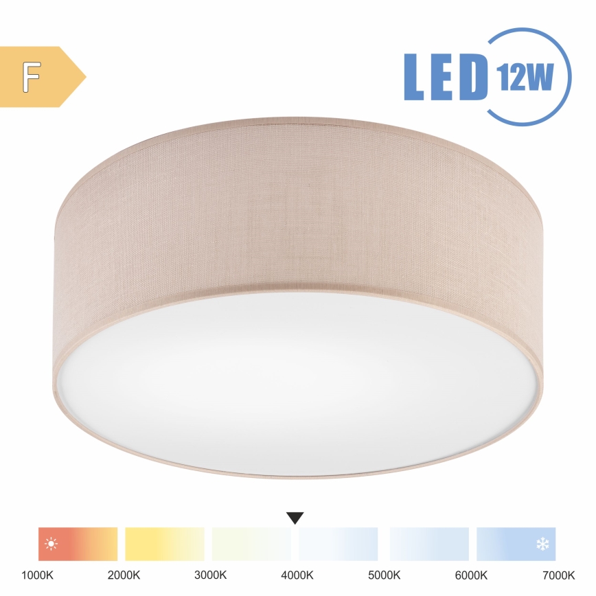 Brilagi - LED Plafon SIRIJA LED/12W/230V śr. 35 cm beżowy
