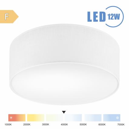 Brilagi - LED Plafon SIRIJA LED/12W/230V śr. 35 cm biały