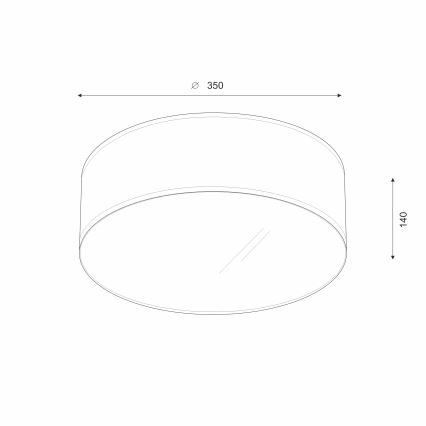 Brilagi - LED Plafon SIRIJA LED/12W/230V śr. 35 cm brązowy