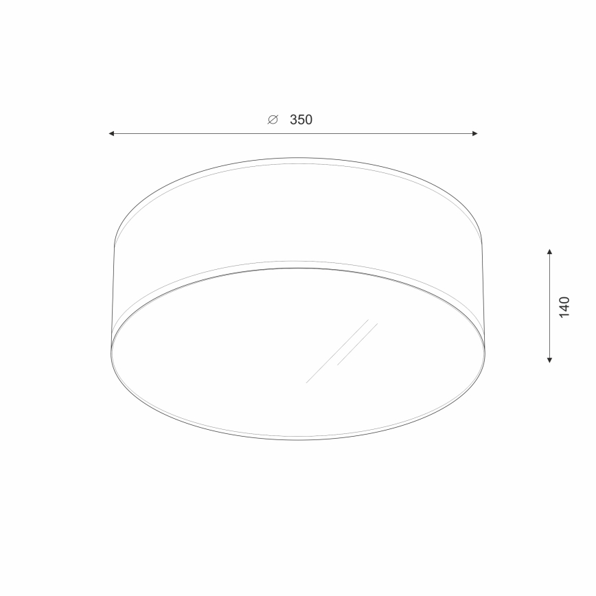 Brilagi - LED Plafon SIRIJA LED/12W/230V śr. 35 cm brązowy