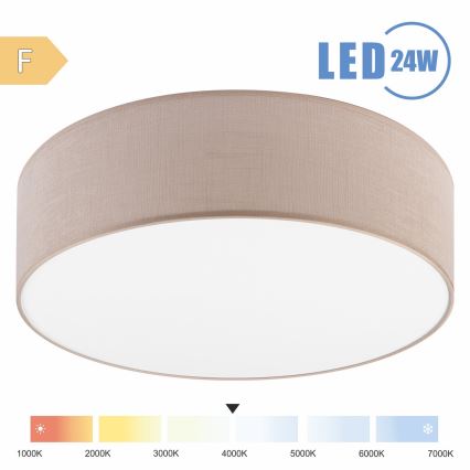 Brilagi - LED Plafon SIRIJA LED/24W/230V śr. 45 cm beżowy