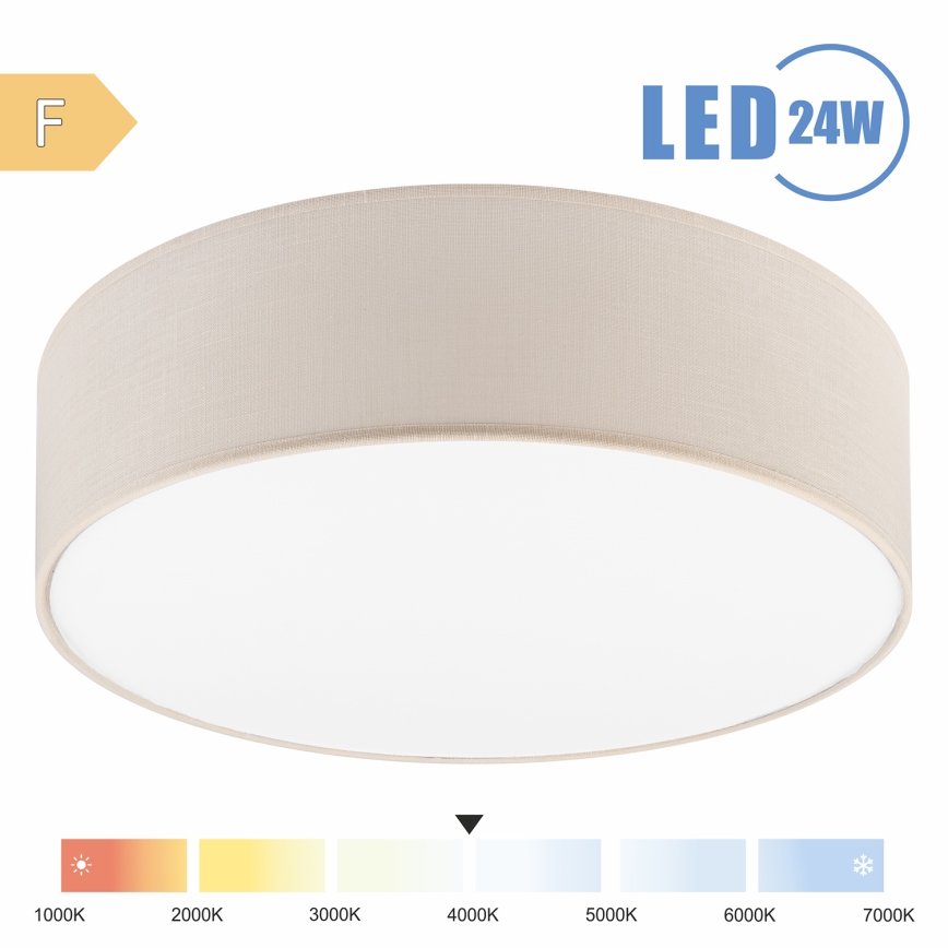 Brilagi - LED Plafon SIRIJA LED/24W/230V śr. 45 cm kremowy