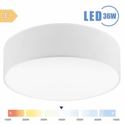 Brilagi - LED Plafon SIRIJA LED/36W/230V śr. 45 cm biały
