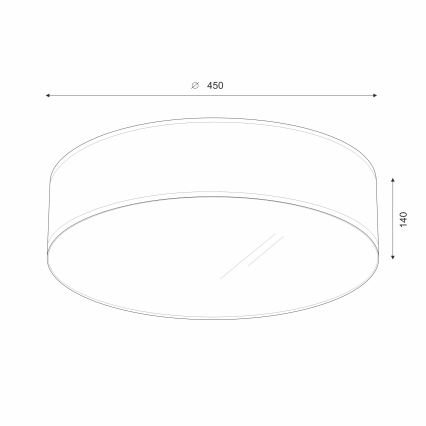 Brilagi - LED Plafon SIRIJA LED/36W/230V śr. 45 cm czarny