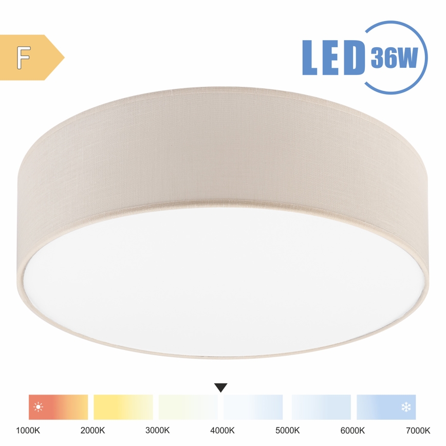 Brilagi - LED Plafon SIRIJA LED/36W/230V śr. 45 cm kremowy