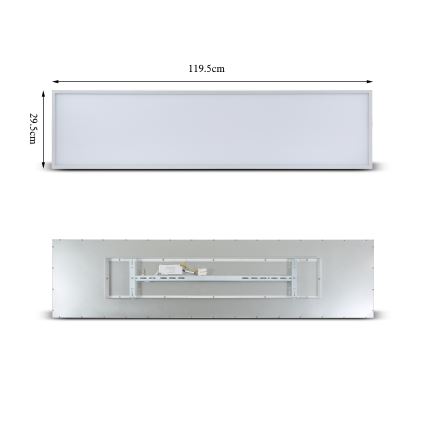 Brilagi - LED Plafon SLIMFRAME LED/58W/230V 120x30 cm biały