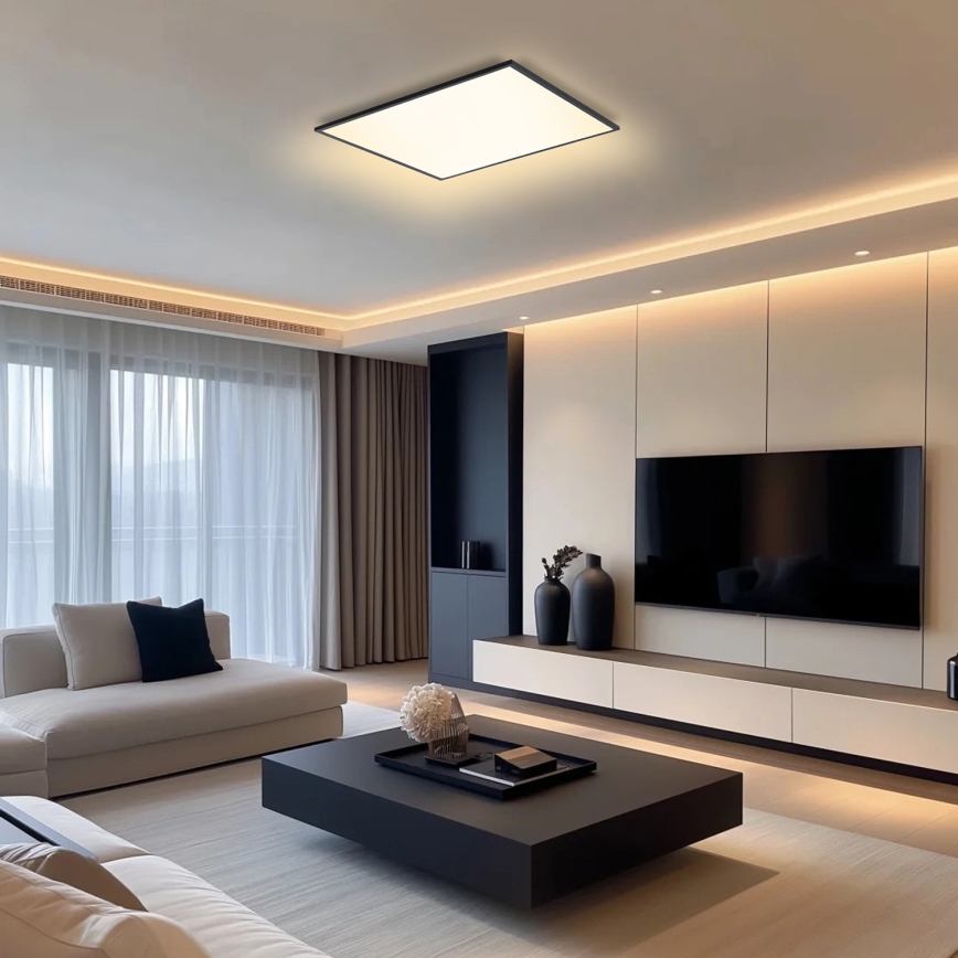 Brilagi - LED Plafon SLIMFRAME LED/58W/230V 60x60 cm czarny