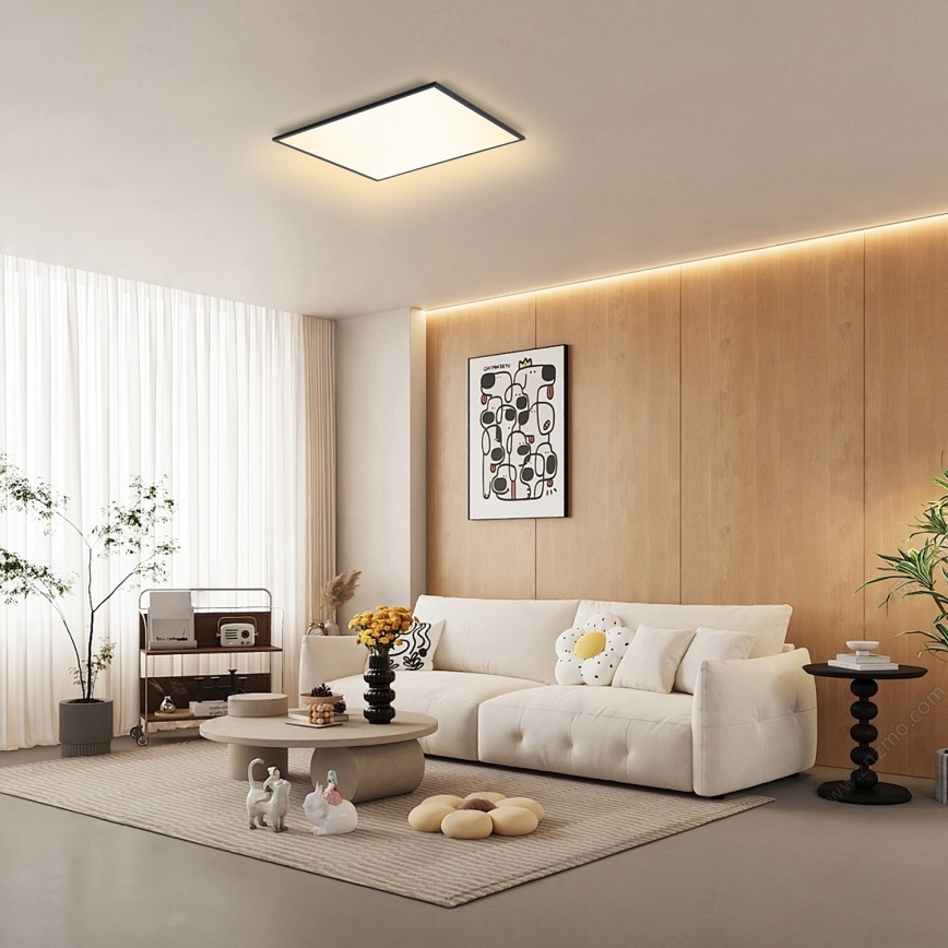 Brilagi - LED Plafon SLIMFRAME LED/58W/230V 60x60 cm czarny