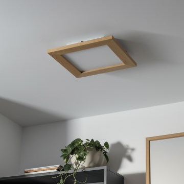 Brilagi - LED Plafon SLIMFRAME WOOD LED/25W/230V 34x34 cm brązowy