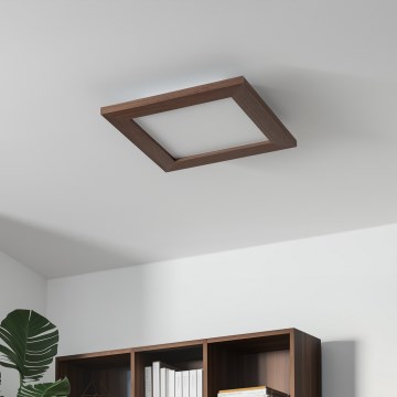 Brilagi - LED Plafon SLIMFRAME WOOD LED/25W/230V 34x34 cm ciemnobrązowy