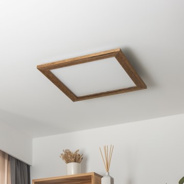 Brilagi - LED Plafon SLIMFRAME WOOD LED/36W/230V 49,5x49,5 cm brązowy