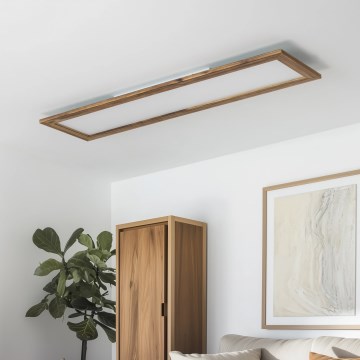 Brilagi - LED Plafon SLIMFRAME WOOD LED/58W/230V 124x34 cm brązowy