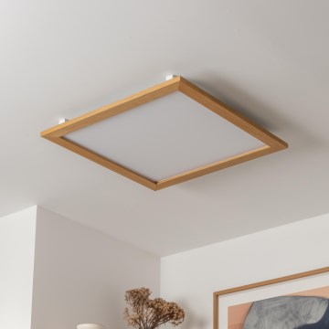 Brilagi - LED Plafon SLIMFRAME WOOD LED/58W/230V 64x64 cm brązowy