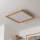 Brilagi - LED Plafon SLIMFRAME WOOD LED/58W/230V 64x64 cm brązowy