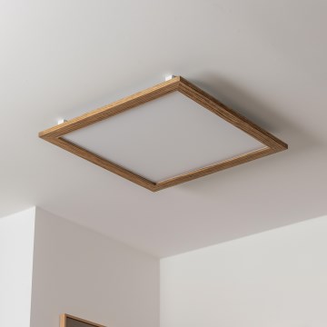 Brilagi - LED Plafon SLIMFRAME WOOD LED/58W/230V 64x64 cm brązowy