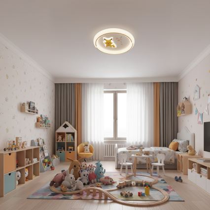 Brilagi - Dziecięca lampa sufitowa LED THUNDER 90W/230V 3000/4500/6000K, średnica 50 cm