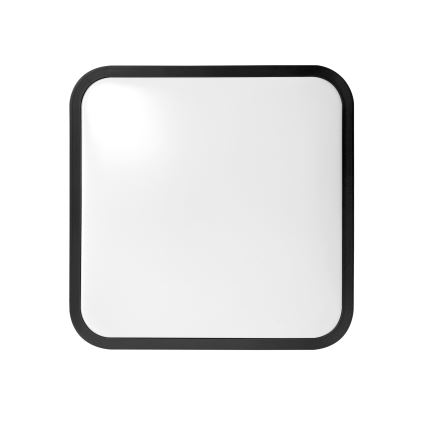 Brilagi - LED plafon łazienkowy z czujnikiem ZENNA LED/18W/230V 28,5x28,5 cm IP44 czarny + pilot zdalnego sterowania