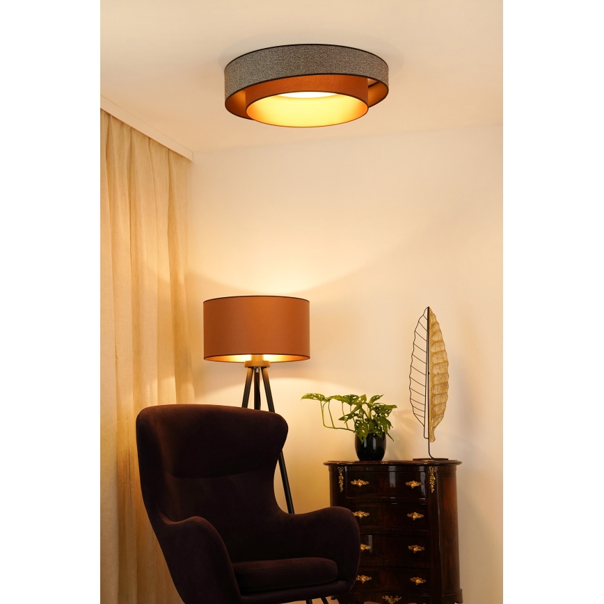 Brilagi - LED Plafon VEGAS SHINE LED/24W/230V śr. 60 cm brązowy