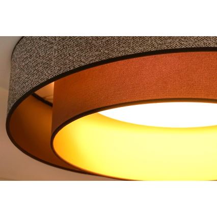 Brilagi - LED Plafon VEGAS SHINE LED/24W/230V śr. 60 cm brązowy