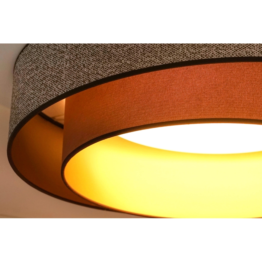Brilagi - LED Plafon VEGAS SHINE LED/24W/230V śr. 60 cm brązowy