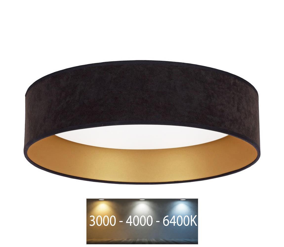 Brilagi - LED Plafon VELVET LED/24W/230V 3000/4000/6400K czarny/złoty
