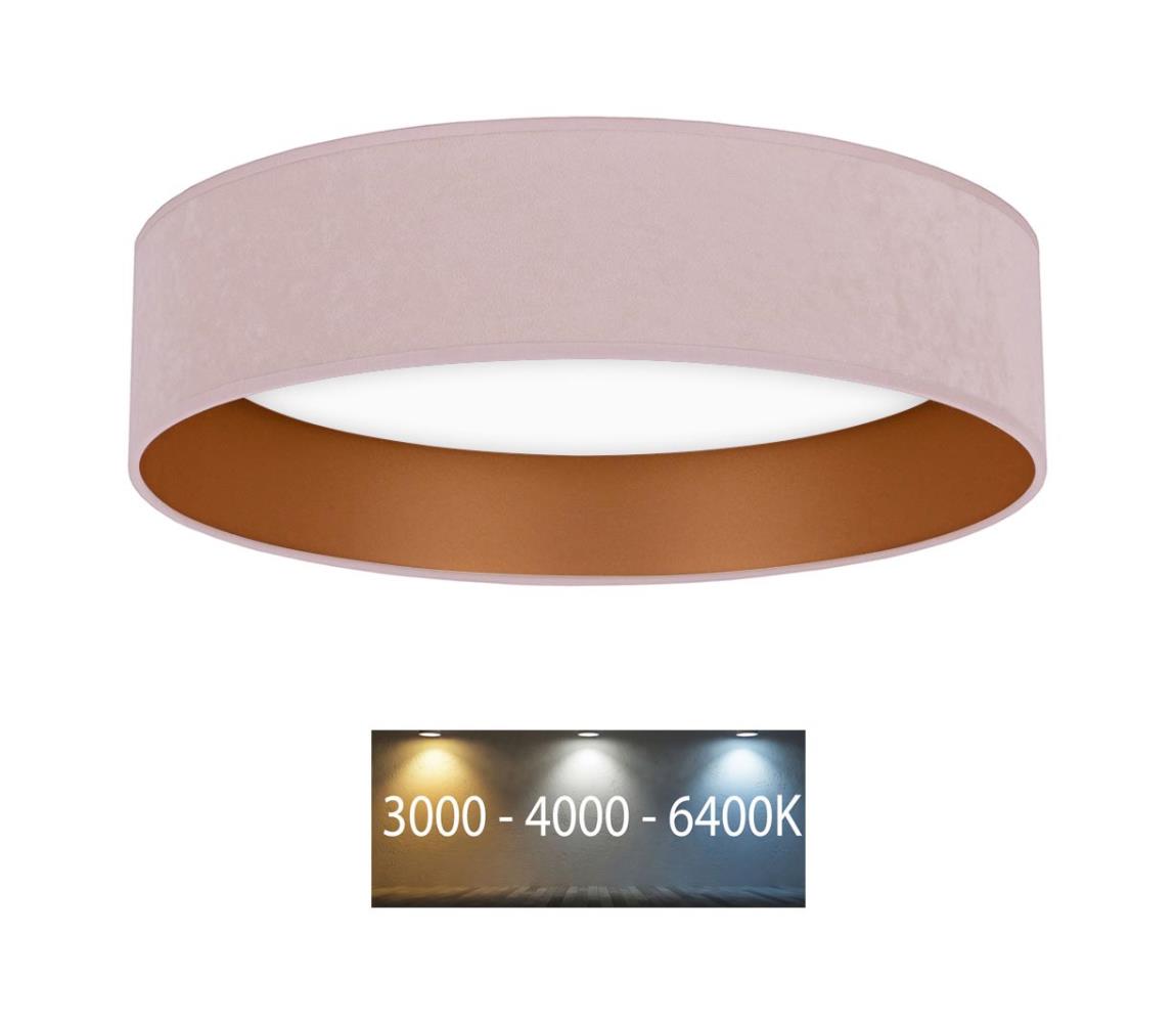 Brilagi - LED Plafon VELVET LED/24W/230V 3000/4000/6400K różowy/złoty
