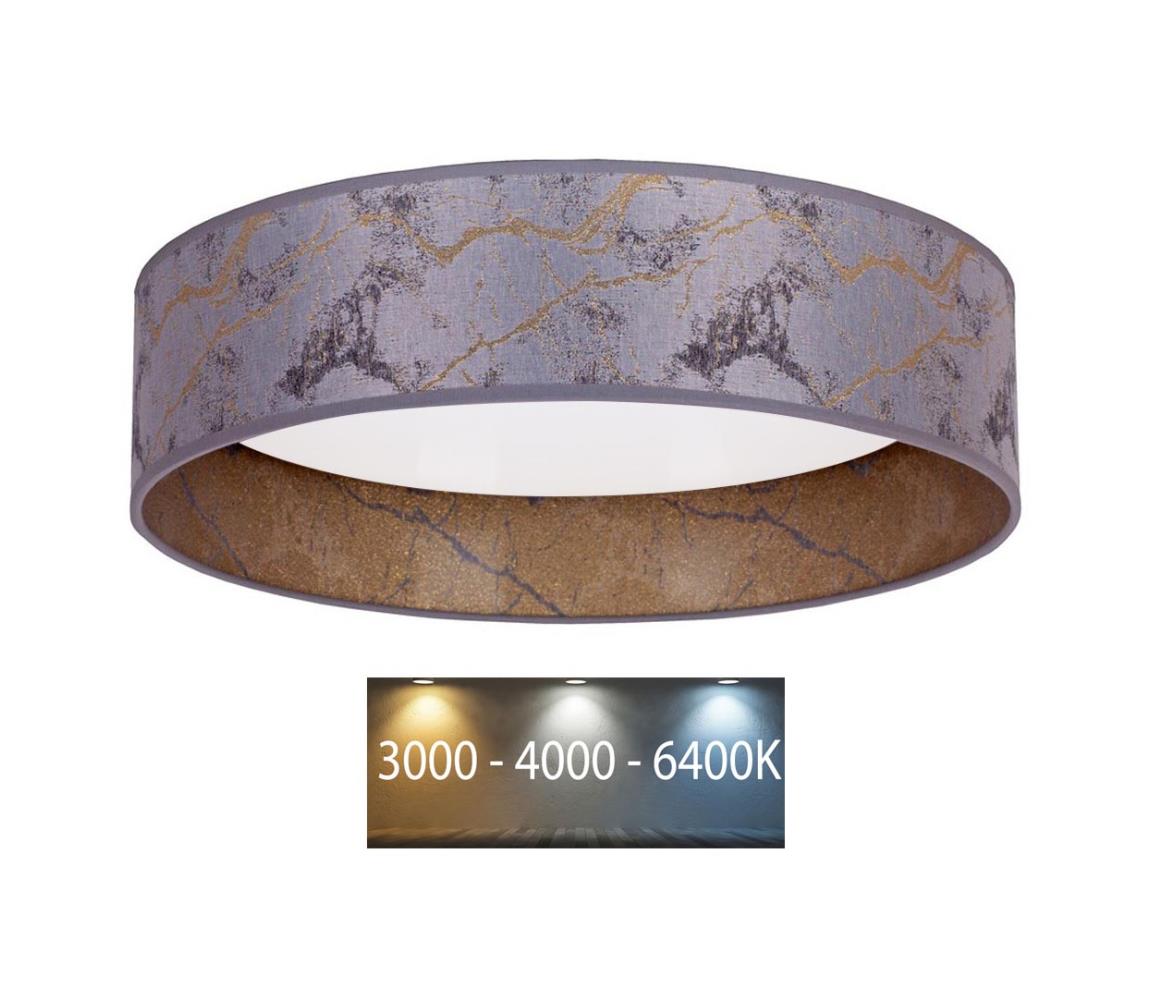 Brilagi - LED Plafon VELVET LED/24W/230V 3000/4000/6400K szary/złoty