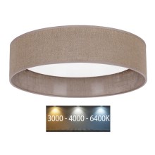 Brilagi - LED Plafon VELVET LED/24W/230V śr. 40 cm 3000/4000/6400K brązowy