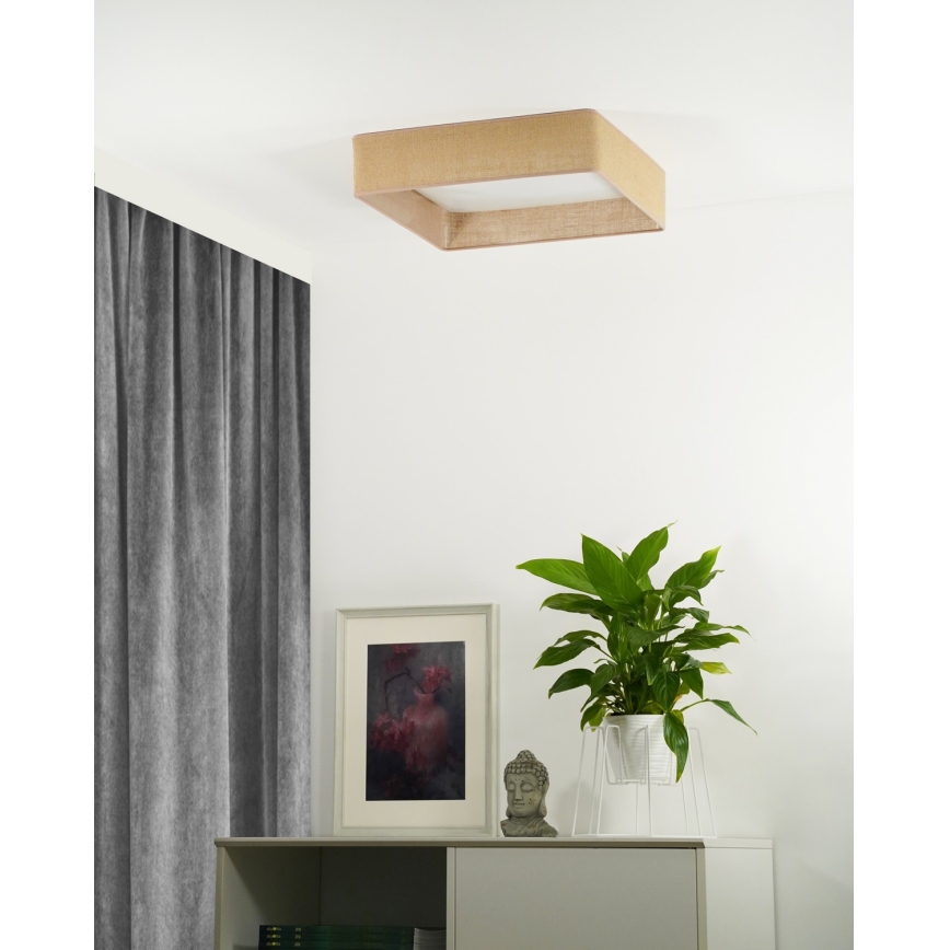 Brilagi - LED Plafon VELVET SQUARE LED/24W/230V brązowe