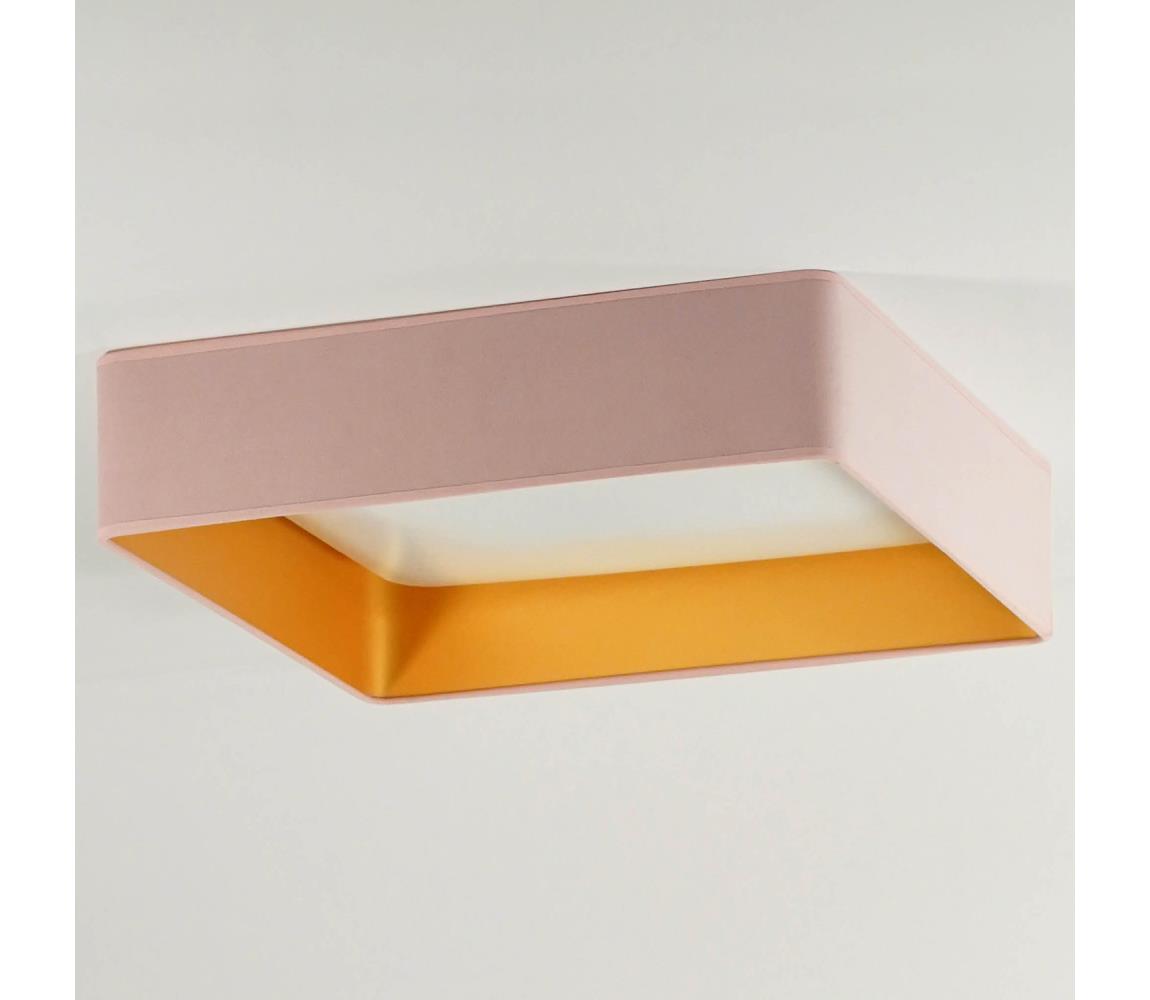 Brilagi - LED Plafon VELVET SQUARE LED/24W/230V różowe