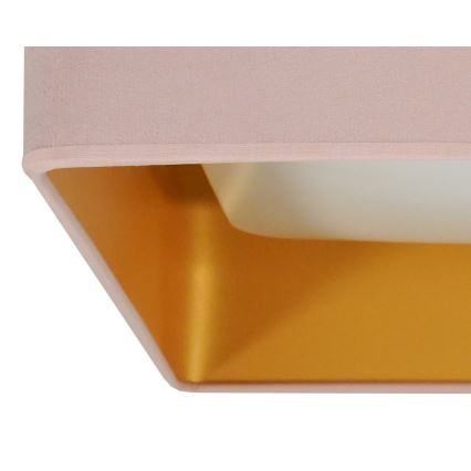 Brilagi - LED Plafon VELVET SQUARE LED/24W/230V różowe