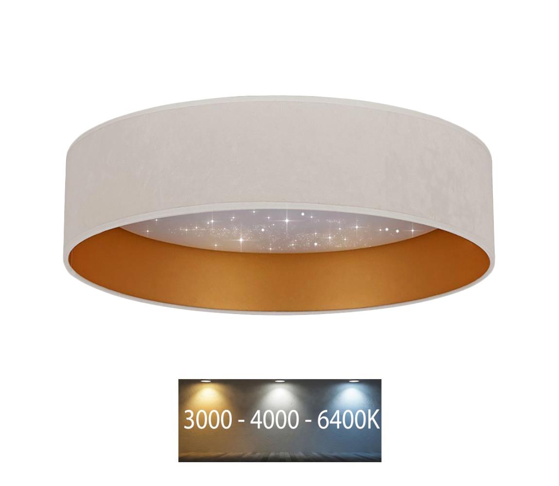 Brilagi - LED Plafon VELVET STAR LED/24W/230V śr. 40 cm kremowy/złoty