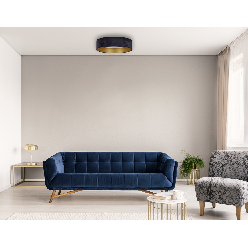 Brilagi - LED Plafon VELVET STAR LED/24W/230V śr. 40 cm 3000K/4000K/6400K niebieski/złoty