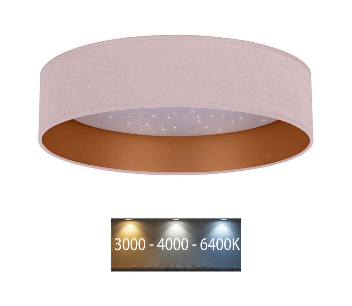 Brilagi - LED Plafon VELVET STAR LED/24W/230V śr. 40 cm różowy/złoty