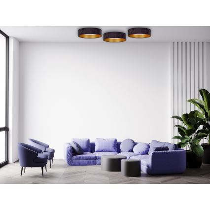 Brilagi - LED Plafon VELVET STAR LED/24W/230V śr. 40 cm 3000K/4000K/6400K szary/złoty