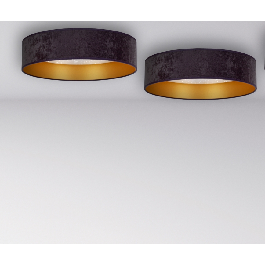 Brilagi - LED Plafon VELVET STAR LED/24W/230V śr. 40 cm 3000K/4000K/6400K szary/złoty