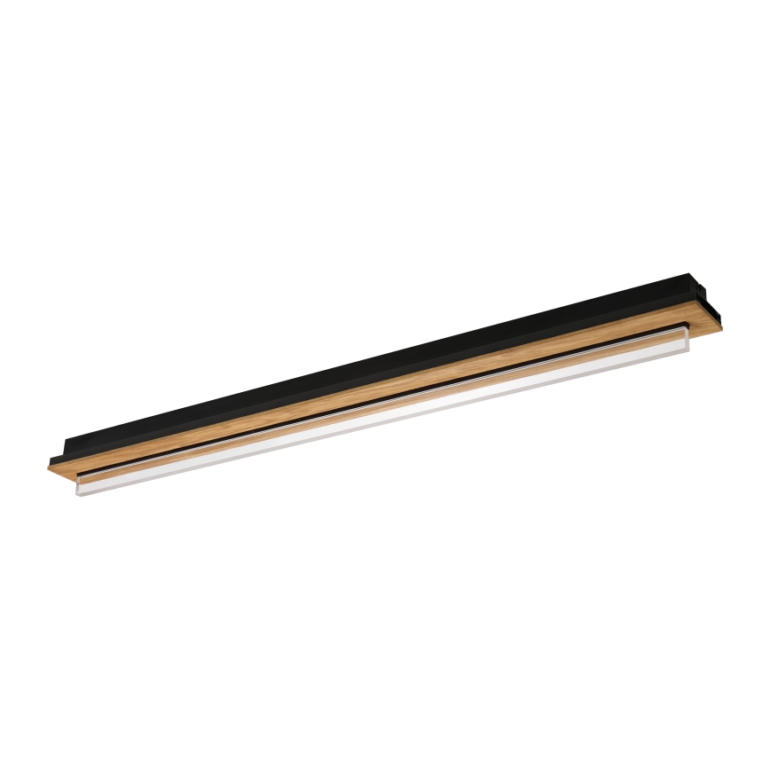 Brilagi - LED plafon WOODY FLAT LED/25W/230V 118 cm dąb/czarny
