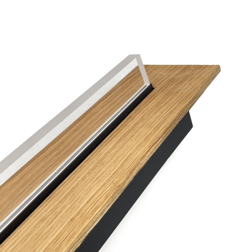 Brilagi - LED plafon WOODY FLAT LED/25W/230V 118 cm dąb/czarny