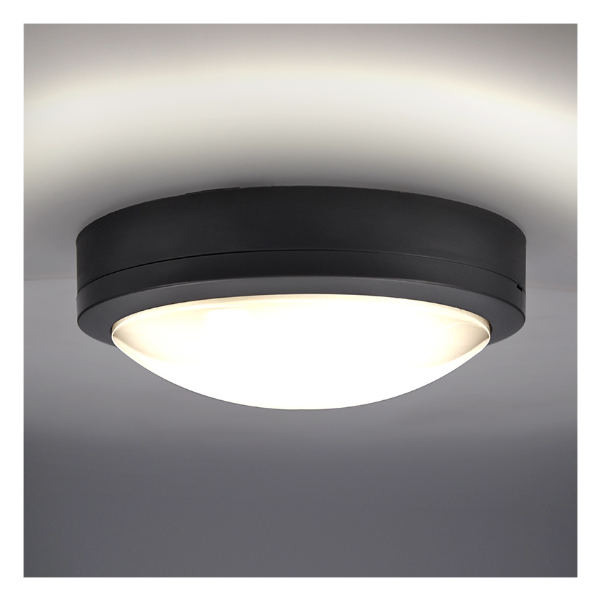 Brilagi - LED Plafon zewnętrzny LED/20W/230V śr. 23 cm IP54 antracyt