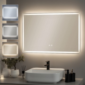 Brilagi - LED podgrzewane lustro łazienkowe BELLA LED/19W/230V 60x90 cm IP44 CRI 90 ściemnialne + CCT