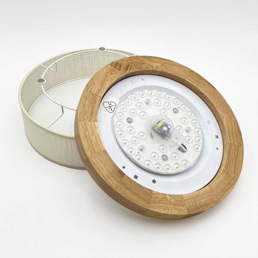 Brilagi - LED Półsufitowe oświetlenie BELLADONNA LED/20W/230V śr. 30 cm kremowy/dąb