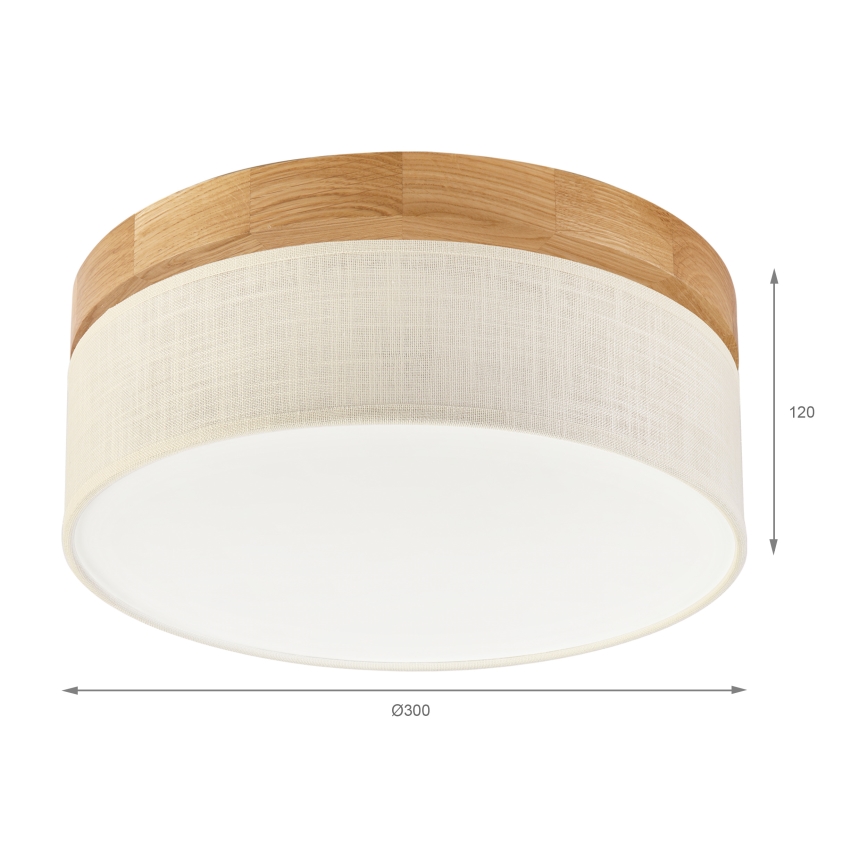 Brilagi - LED Półsufitowe oświetlenie BELLADONNA LED/20W/230V śr. 30 cm kremowy/dąb